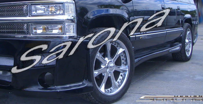 Custom Chevy Suburban  SUV/SAV/Crossover Side Skirts (1992 - 1999) - $590.00 (Part #CH-010-SS)